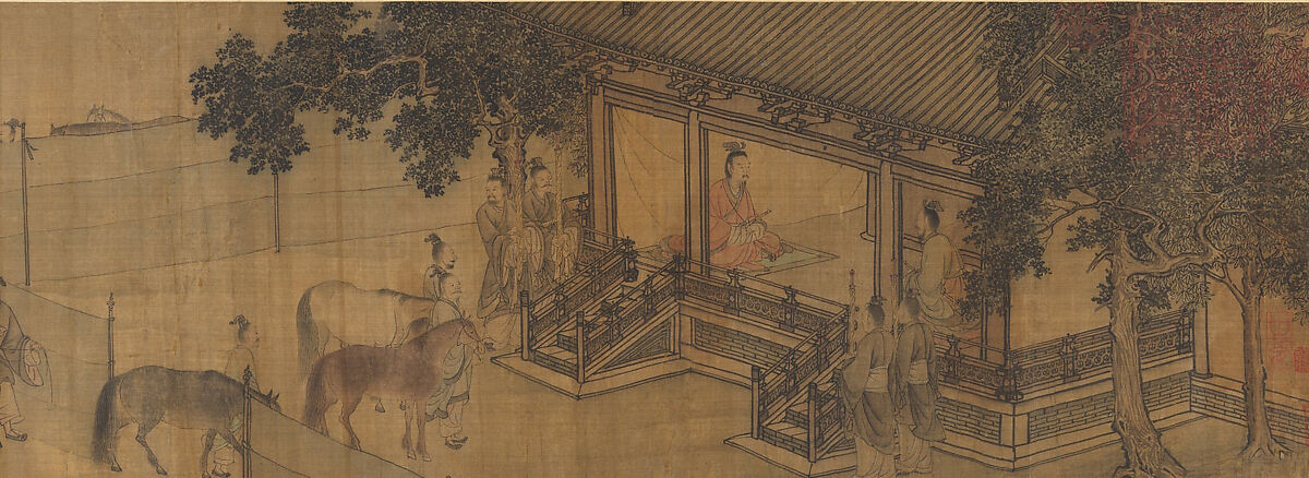 Duke Wen of Jin Recovering His State, Li Tang (Chinese, ca. 1070s–ca. 1150s), Handscroll; ink and color on silk, China 