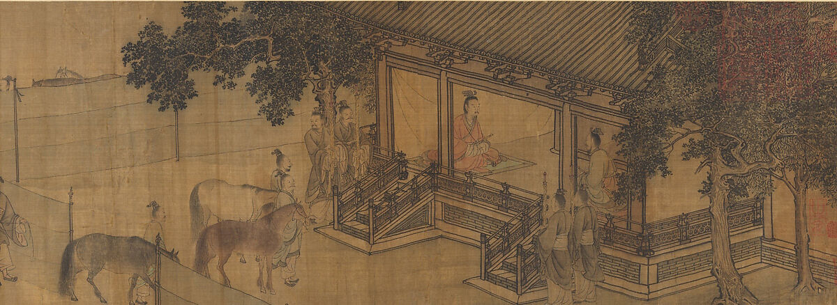 Duke Wen of Jin Recovering His State, Li Tang  Chinese, Handscroll; ink and color on silk, China