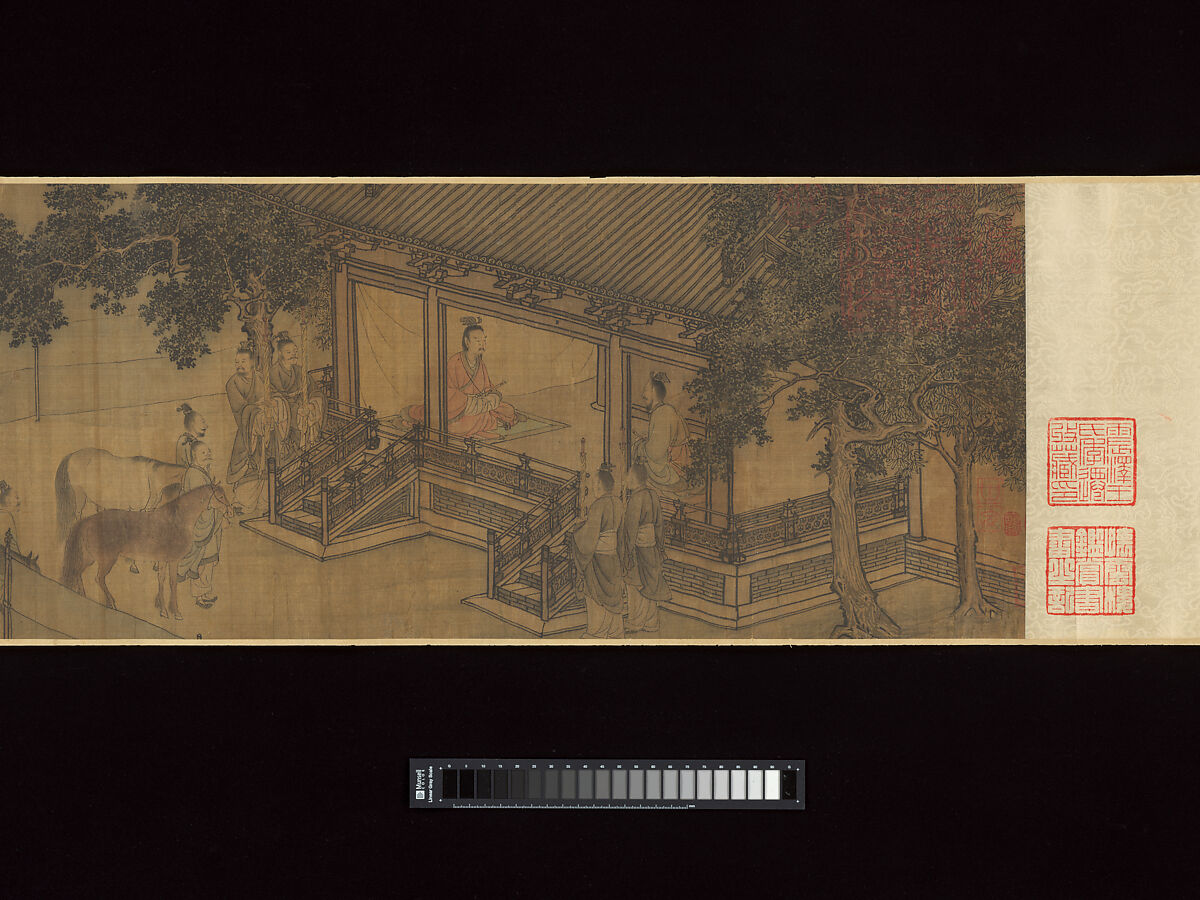 Duke Wen of Jin Recovering His State, Attributed to Li Tang (Chinese, ca. 1070s–ca. 1150s), Handscroll; ink and color on silk, China