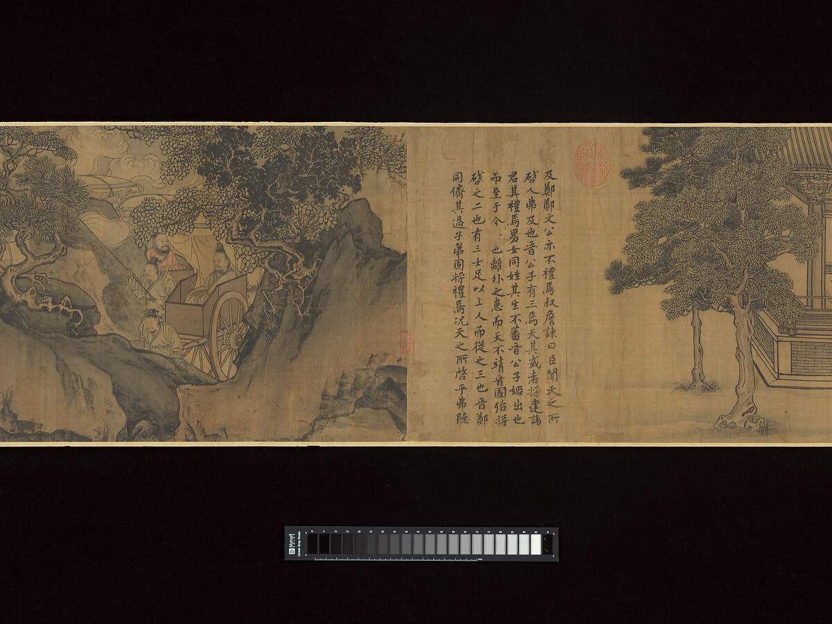 Duke Wen of Jin Recovering His State, Attributed to Li Tang (Chinese, ca. 1070s–ca. 1150s), Handscroll; ink and color on silk, China