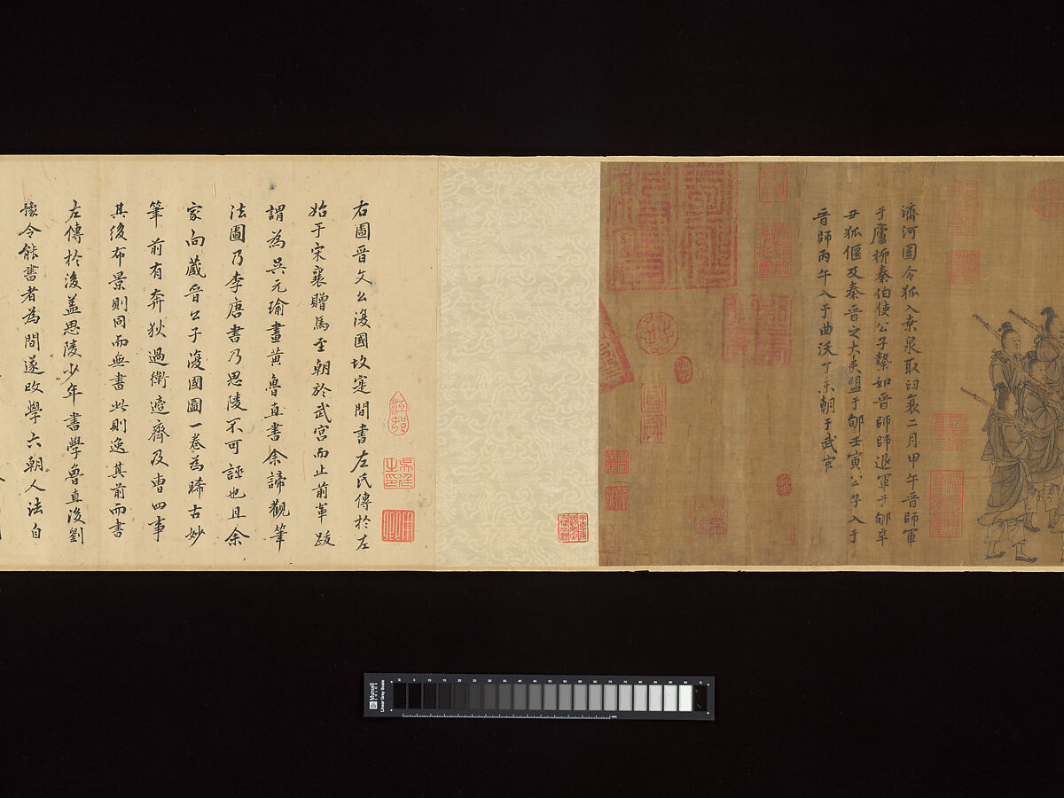 Duke Wen of Jin Recovering His State, Attributed to Li Tang (Chinese, ca. 1070s–ca. 1150s), Handscroll; ink and color on silk, China