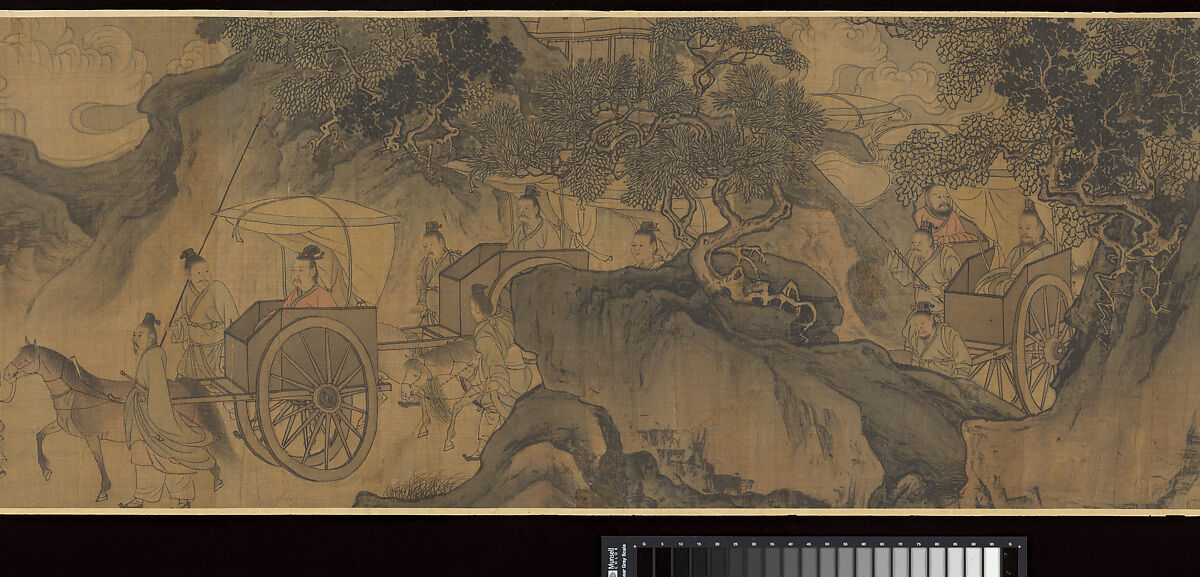 Duke Wen of Jin Recovering His State, Attributed to Li Tang (Chinese, ca. 1070s–ca. 1150s), Handscroll; ink and color on silk, China