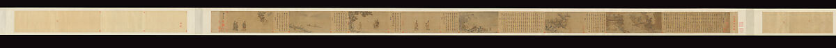 Odes of the State of Bin, Ma Hezhi (Chinese, ca. 1130–ca. 1170)  , and Assistants, Handscroll; ink, color, gold and silver on silk, China
