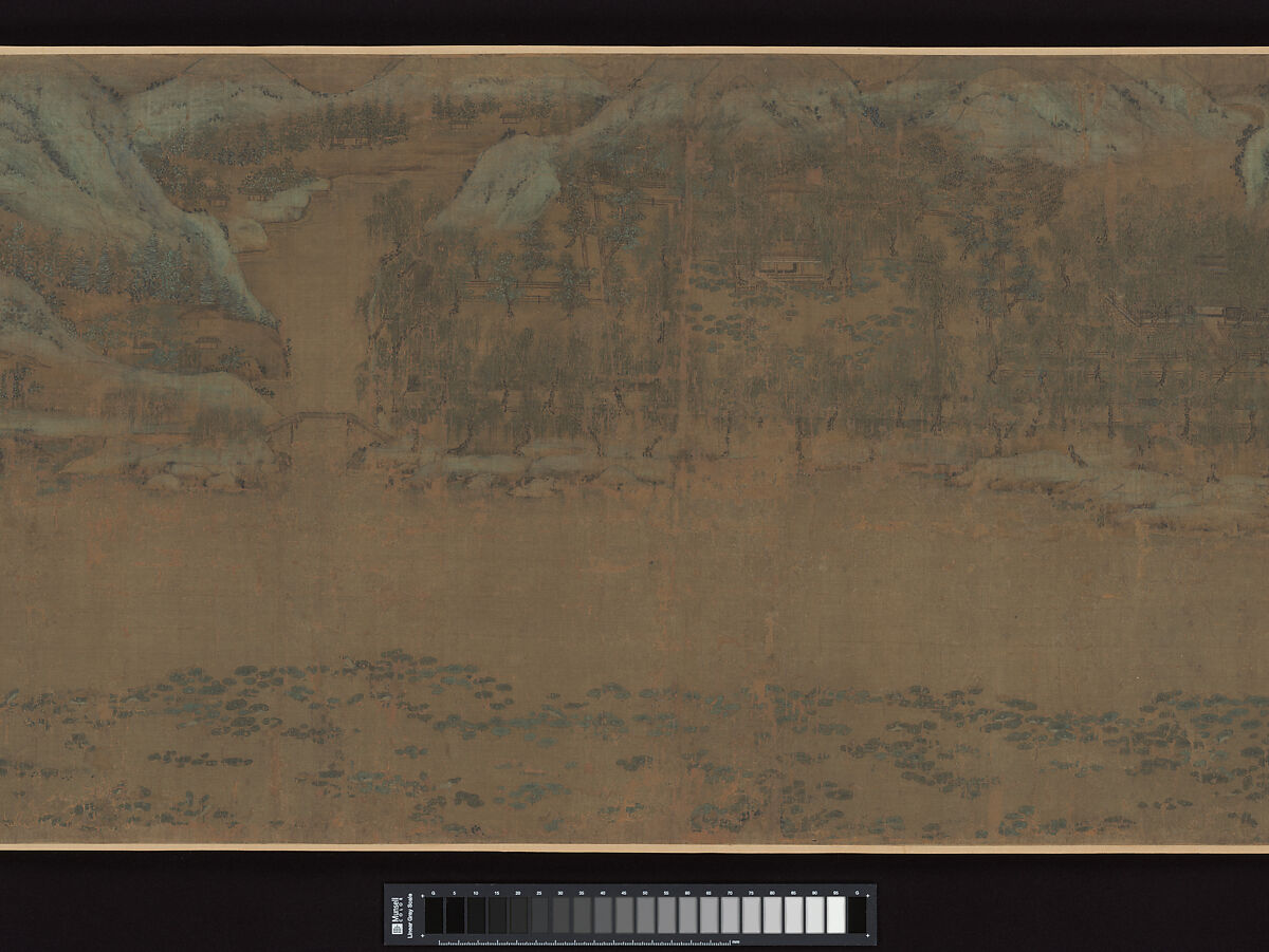 Fisherman's Lodge At Mount Xisai, Li Jie (Chinese, 1124– before 1197), Handscroll; ink and color on silk, China