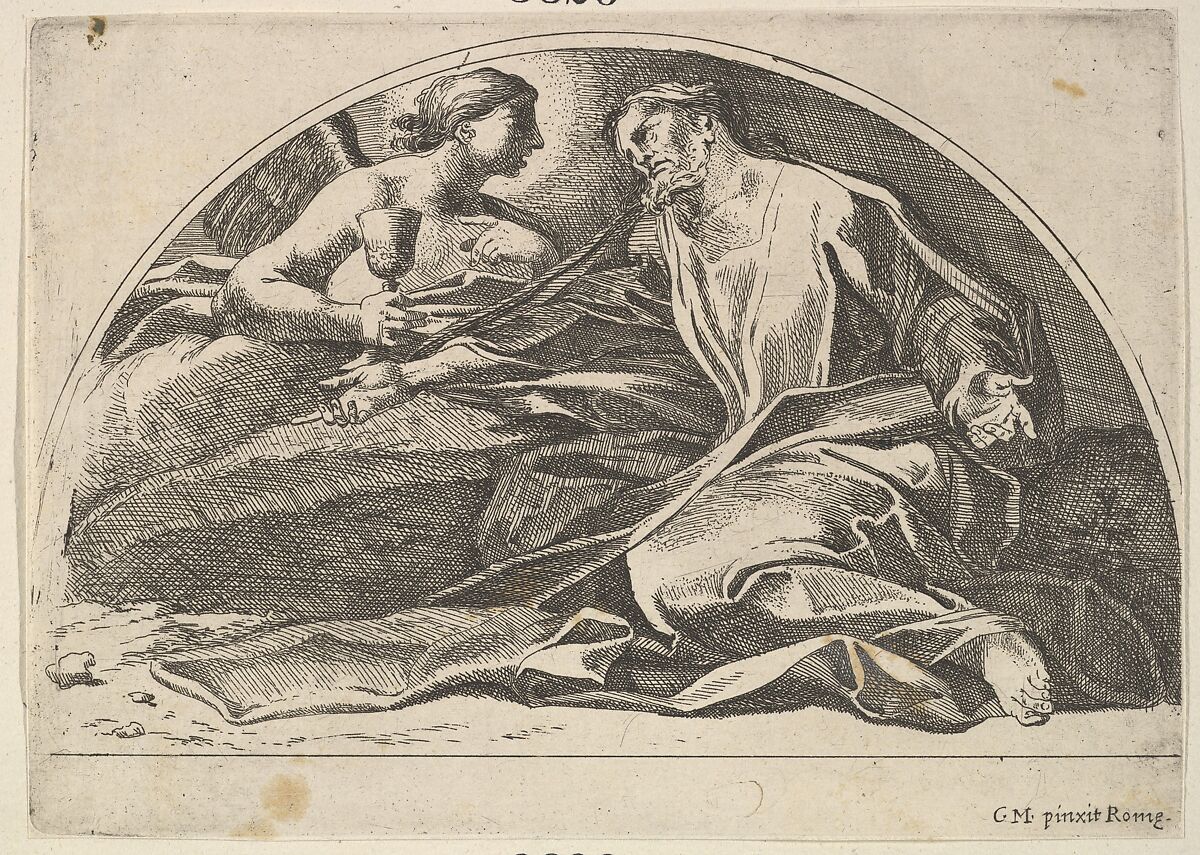 Agony in the Garden, Robert van Audenaerde (Flemish, Ghent 1663–1743 Ghent), Etching 