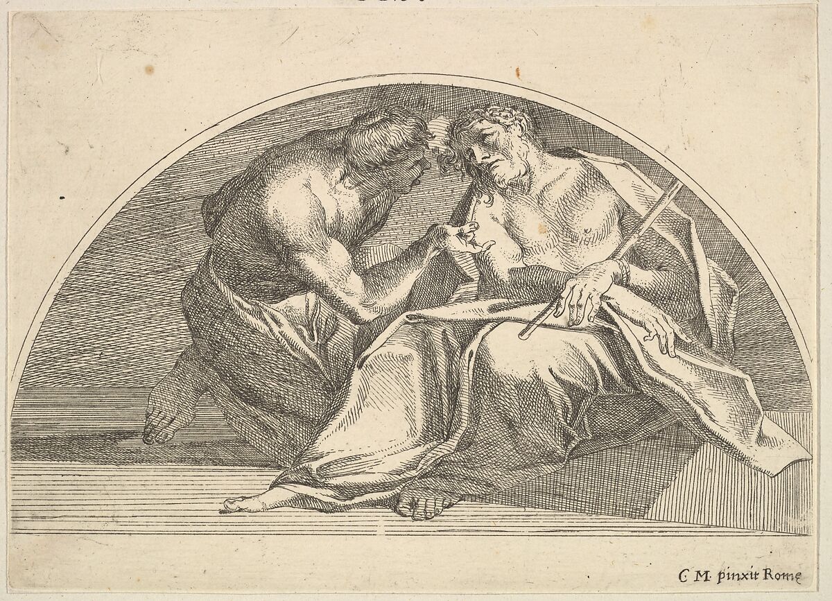 Mocking of Christ, Robert van Audenaerde (Flemish, Ghent 1663–1743 Ghent), Etching 