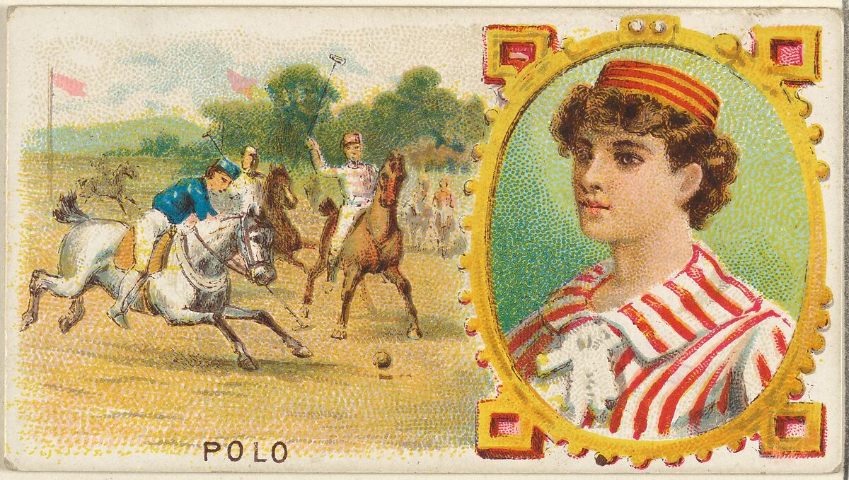 Polo, from the Games and Sports series (N165) for Old Judge Cigarettes, Issued by Goodwin &amp; Company, Commercial color lithograph 