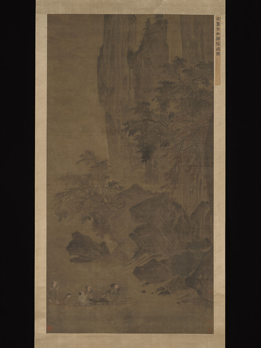 Su Dongbo's Visit to Chibi, Unidentified artist, Hanging scroll; on silk, China 