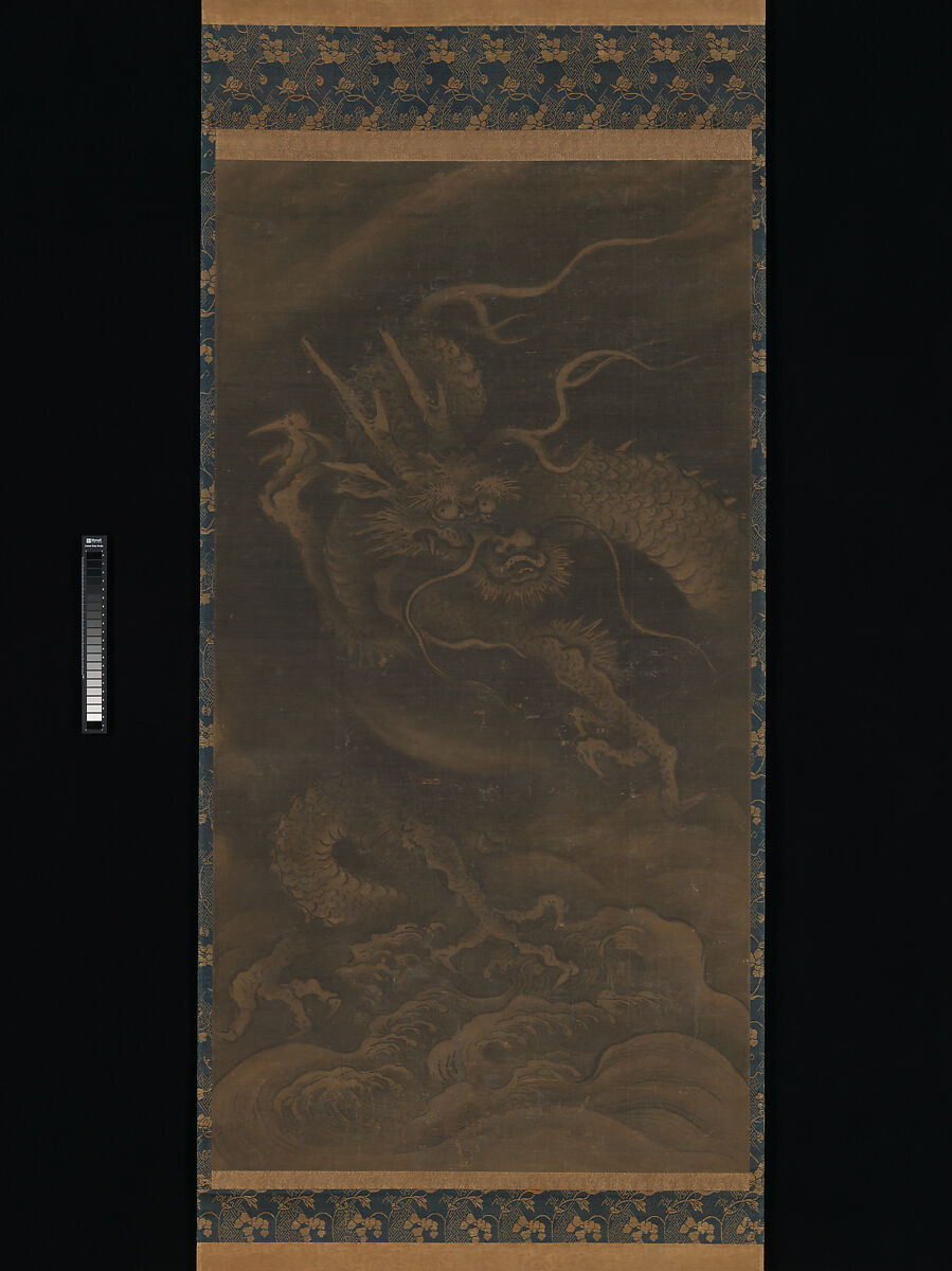 Dragon, In the style of Muqi (Chinese, active ca. 1250–80), Hanging scroll; ink on silk, Korea or possibly Japan 