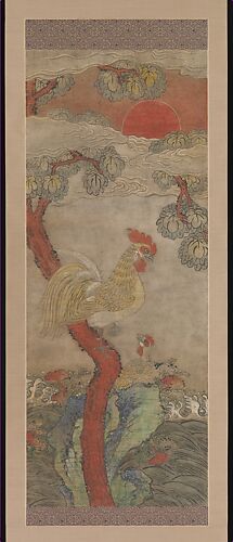 Golden Rooster and Hen