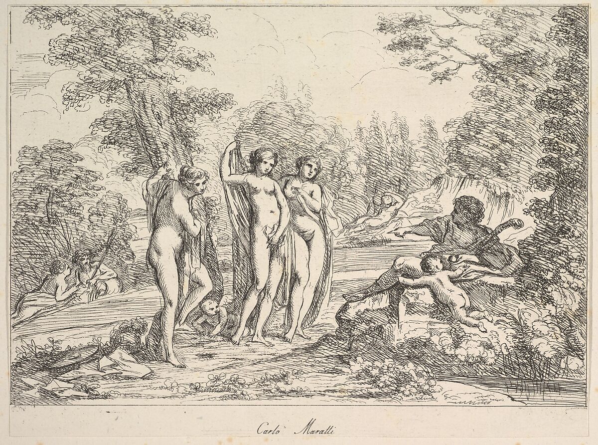 The Judgement of Paris(?), Attributed to Giuseppe Canale (Italian, Rome 1725–1802 Dresden), Etching 