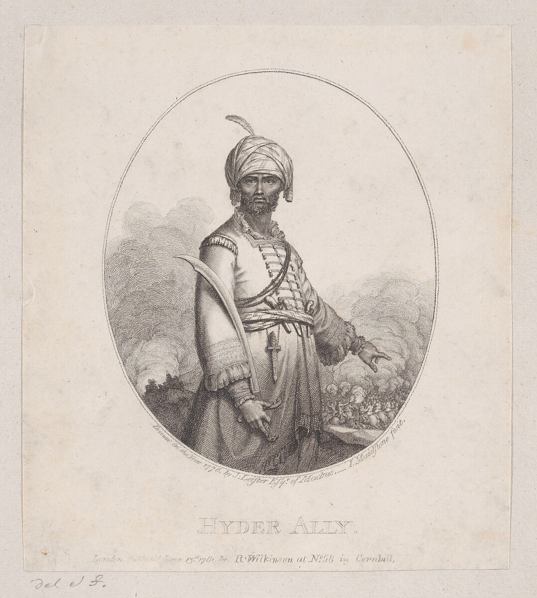 Hyder Ally, James Gillray (British, London 1756–1815 London), Stipple engraving 