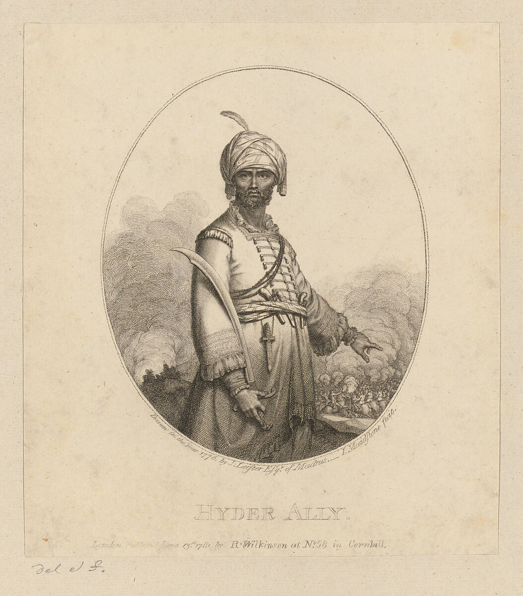 Hyder Ally, James Gillray (British, London 1756–1815 London), Stipple engraving