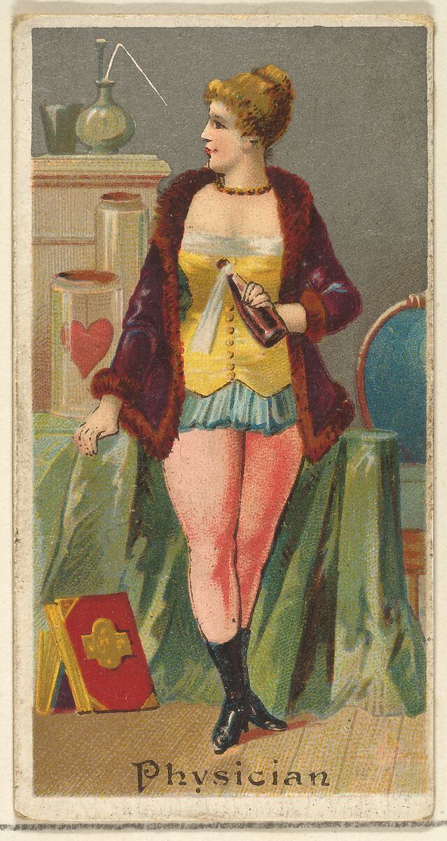 Physician, from the Occupations for Women series (N166) for Old Judge and Dogs Head Cigarettes, Issued by Goodwin &amp; Company, Commercial color lithograph 