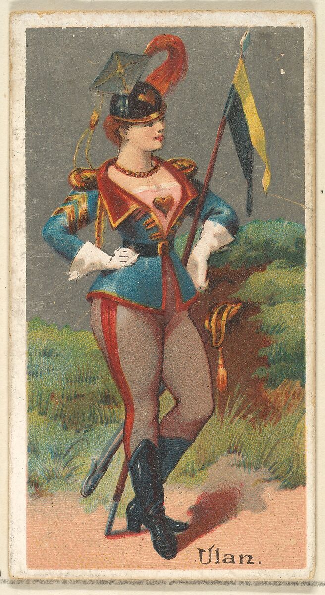 Ulan, from the Occupations for Women series (N166) for Old Judge and Dogs Head Cigarettes, Issued by Goodwin &amp; Company, Commercial color lithograph 