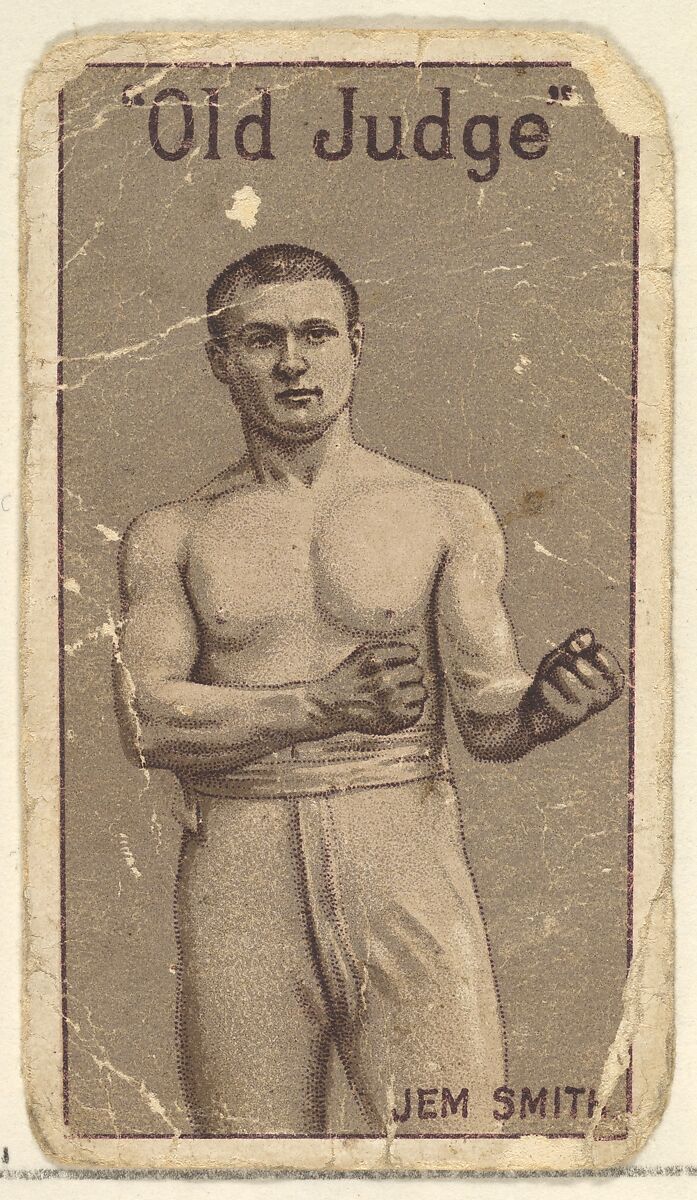 Jem Smith (boxer) from the Old Judge series (N167) for Old Judge Cigarettes, Issued by Goodwin &amp; Company, Commercial lithograph 
