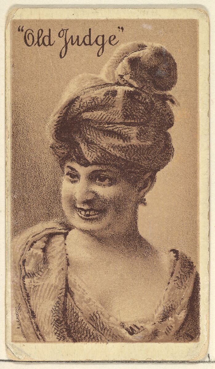 Actress from the Old Judge series (N167) for Old Judge Cigarettes, Issued by Goodwin &amp; Company, Commercial lithograph 