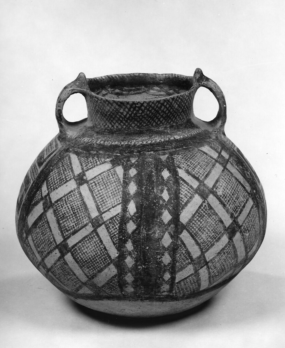 Jar (Guan), Earthenware with pigment, China 
