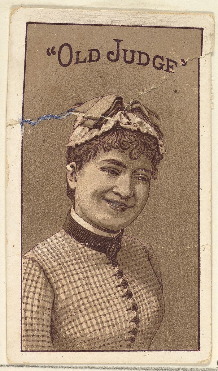 Actress from the Old Judge series (N167) for Old Judge Cigarettes, Issued by Goodwin &amp; Company, Commercial lithograph 