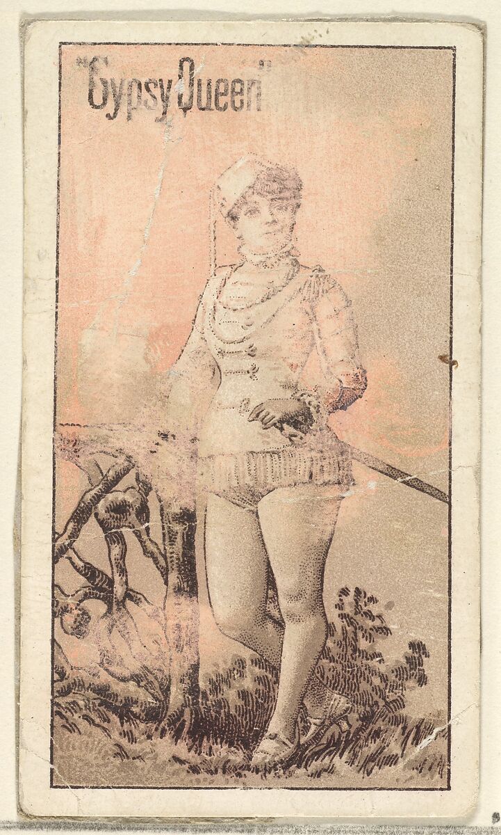 Actress from the Old Judge series (N167) for Old Judge and Gypsy Queen Cigarettes, Issued by Goodwin &amp; Company, Commercial lithograph 