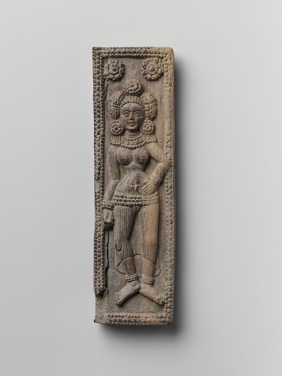 Plaque with Standing Yakshi | India (West Bengal) | Shunga period ...