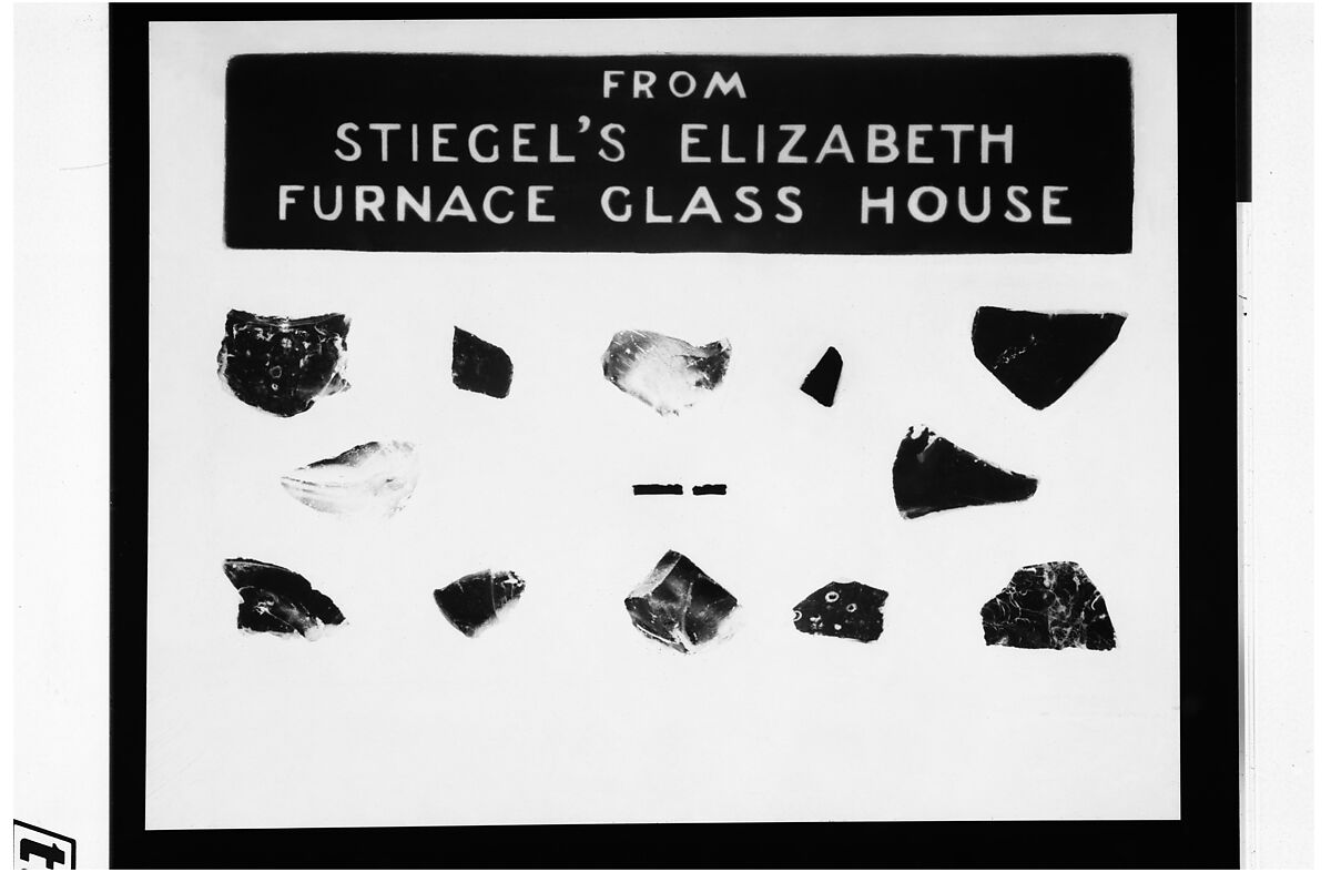 Glass Panel, Stiegel&#39;s Elizabeth Furnace (1763–1774), Free-blown glass, American 