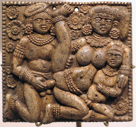 Plaque with Erotic Scene