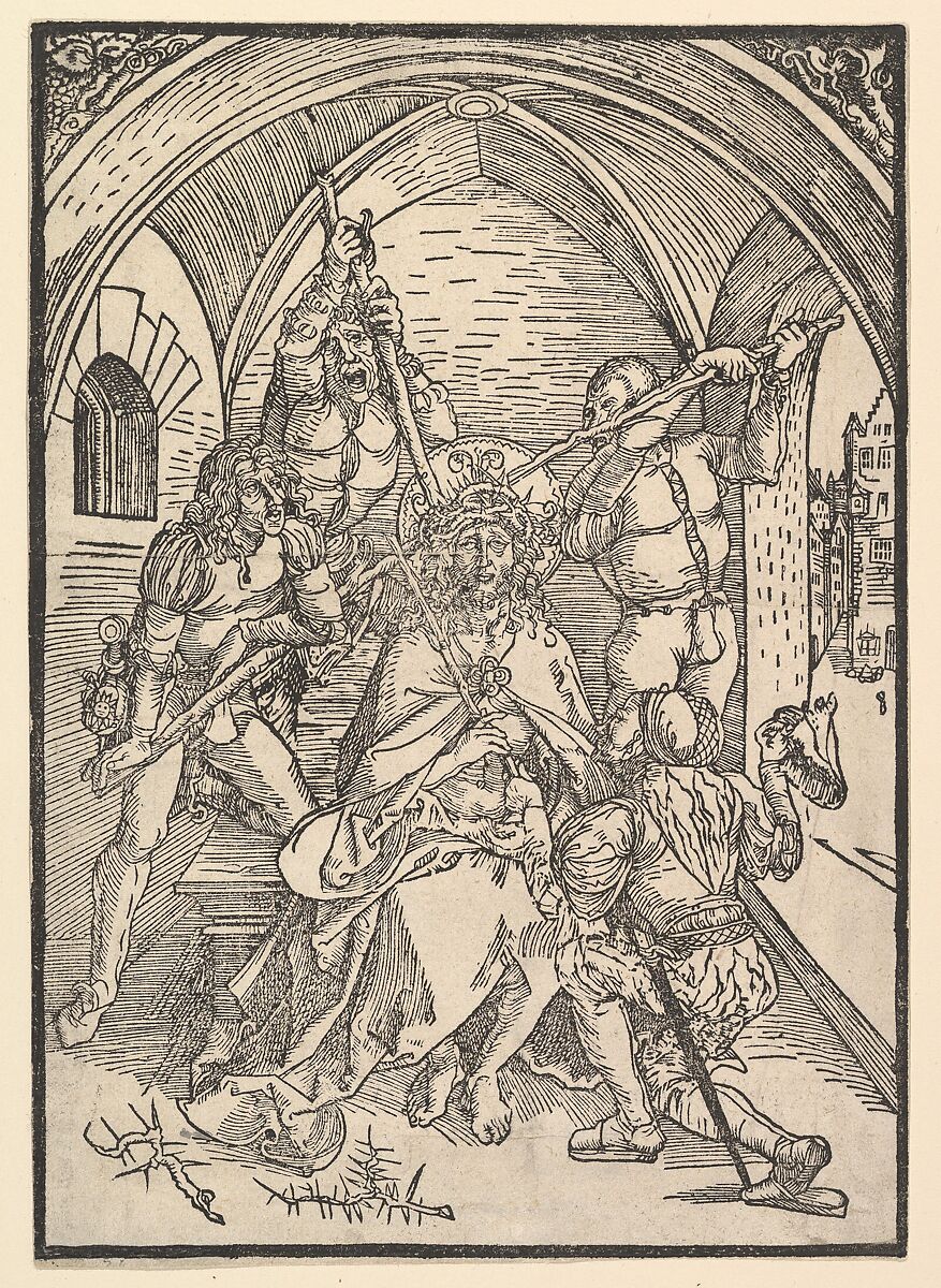 Christ Crowned with Thorns, Possibly Albrecht Dürer (German, Nuremberg 1471–1528 Nuremberg), Woodcut 