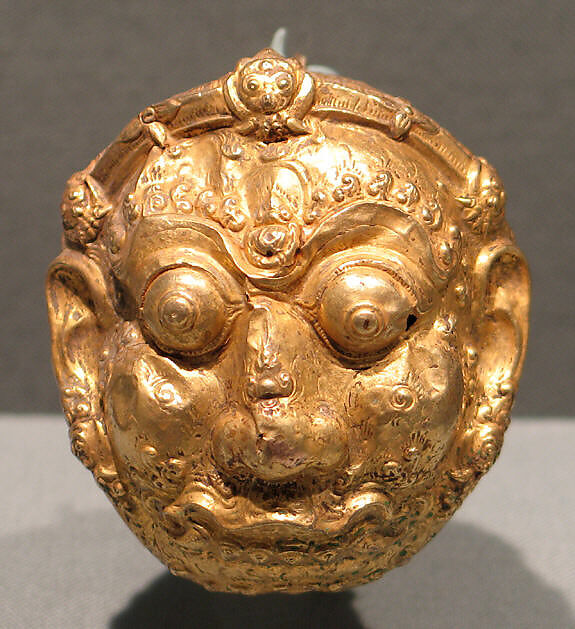 Rattle with Kala Head, Gold, Indonesia (Java) 