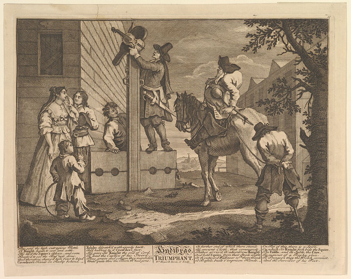 Hudibras Triumphant (Twelve Large Illustrations for Samuel Butler's Hudibras, Plate 4), William Hogarth (British, London 1697–1764 London), Etching and engraving; third state of three 