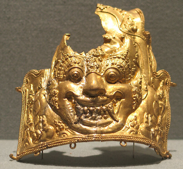 Section of an Armband with Kala Motif, Gold, Indonesia (Java) 