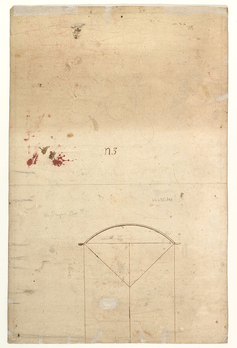 Design for an Entrance Arch, Anonymous, Italian, 17th or 18th century, Pen and brown ink with brush and gray wash