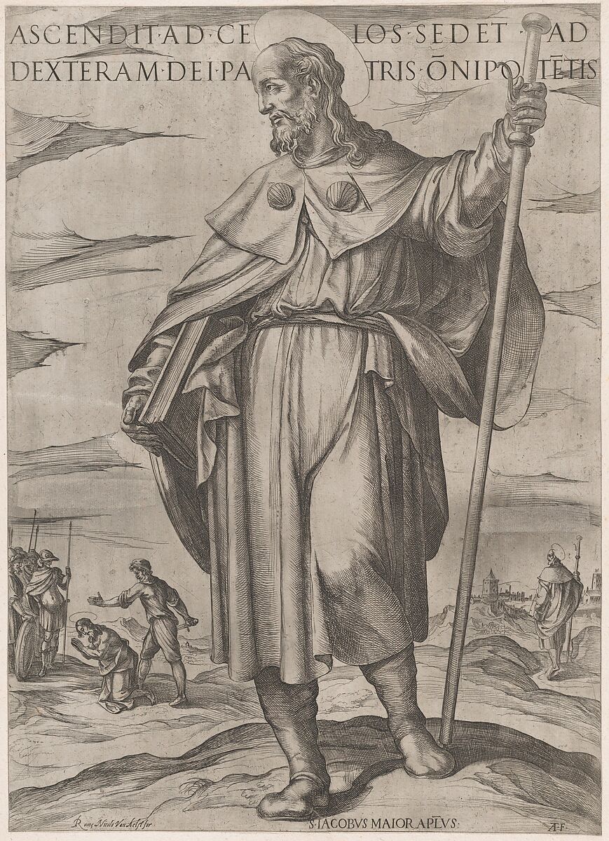 St. James Major, Antonio Tempesta (Italian, Florence 1555–1630 Rome), Etching; second state of two 