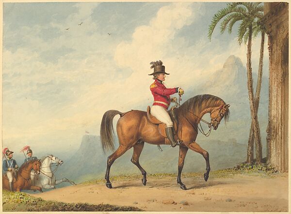Sir John Floyd on horseback