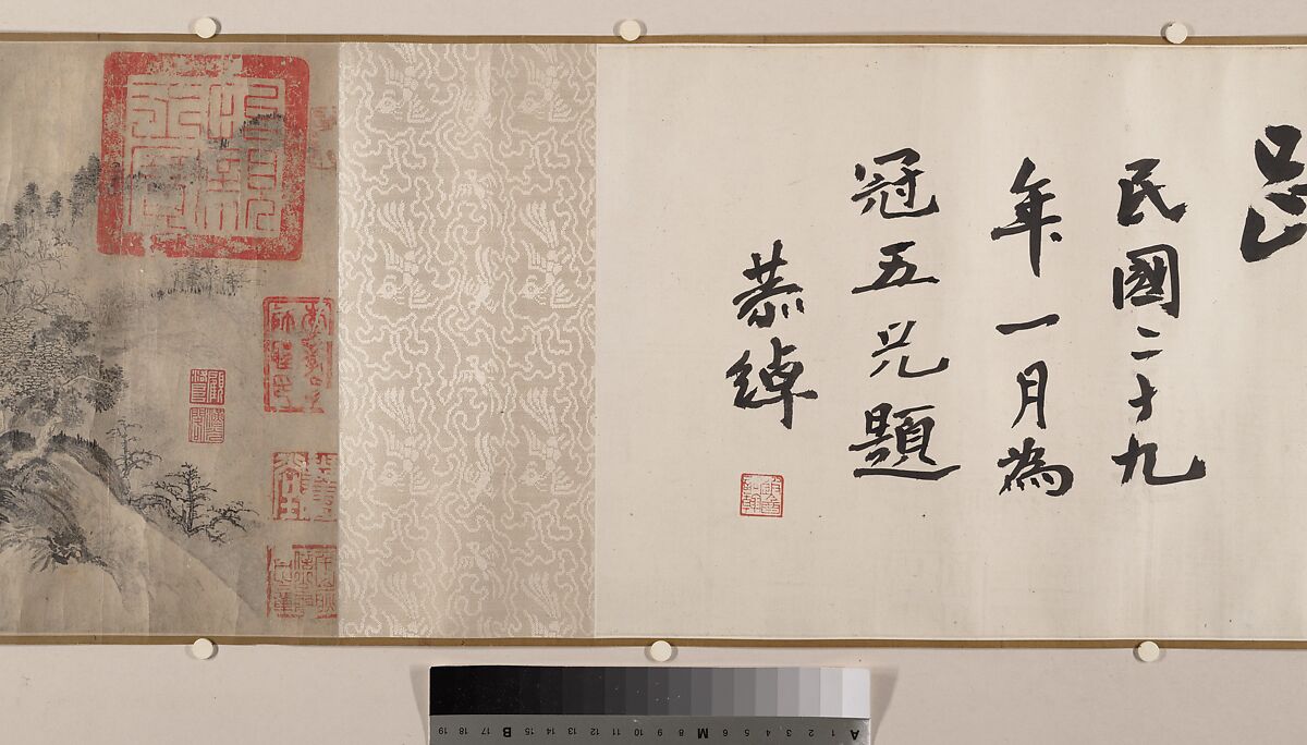 The Pavilion of Prince Teng, Tang Di (Chinese, ca. 1287–1355), Handscroll; ink on paper, China