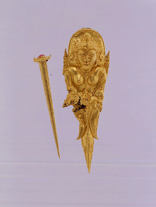 Hair Ornament with Pin, Gold, Indonesia (Java) 