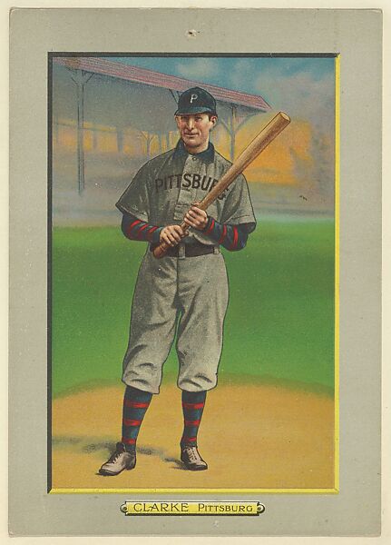 Fred Clarke, Outfielder, Pittsburg Pirates (National League), from Turkey Red Cabinets (T3), American Tobacco Company, Chromolithograph with hand-coloring 