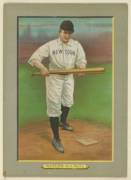 Willie Keeler, Outfielder, New York Giants (National League), from Turkey Red Cabinets (T3), American Tobacco Company, Chromolithograph with hand-coloring 