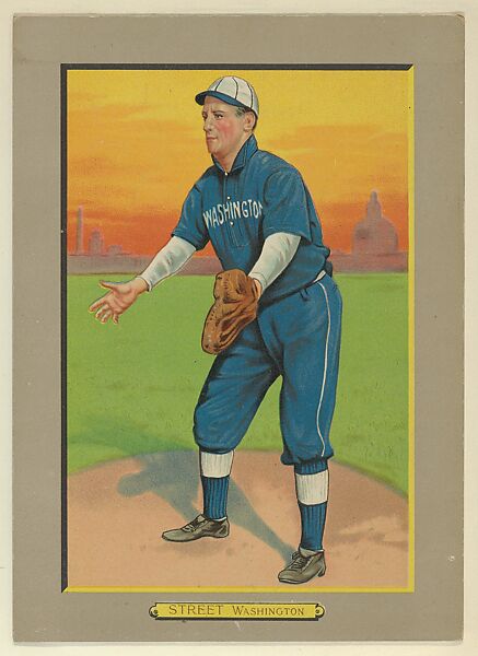 Gabby Street, Catcher, Washington Nationals (American League), from Turkey Red Cabinets (T3), American Tobacco Company, Chromolithograph with hand-coloring 