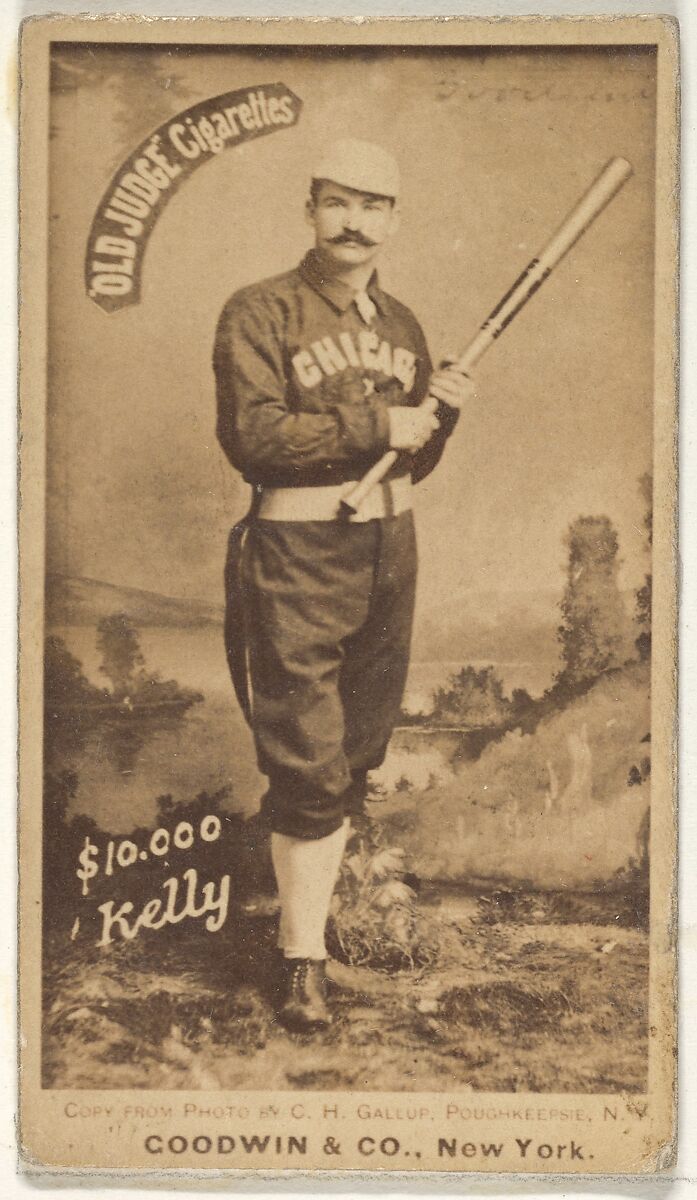 "$10,000" Kelly, Chicago, from the Old Judge series (N172) for Old Judge Cigarettes, Issued by Goodwin &amp; Company, Albumen photograph 