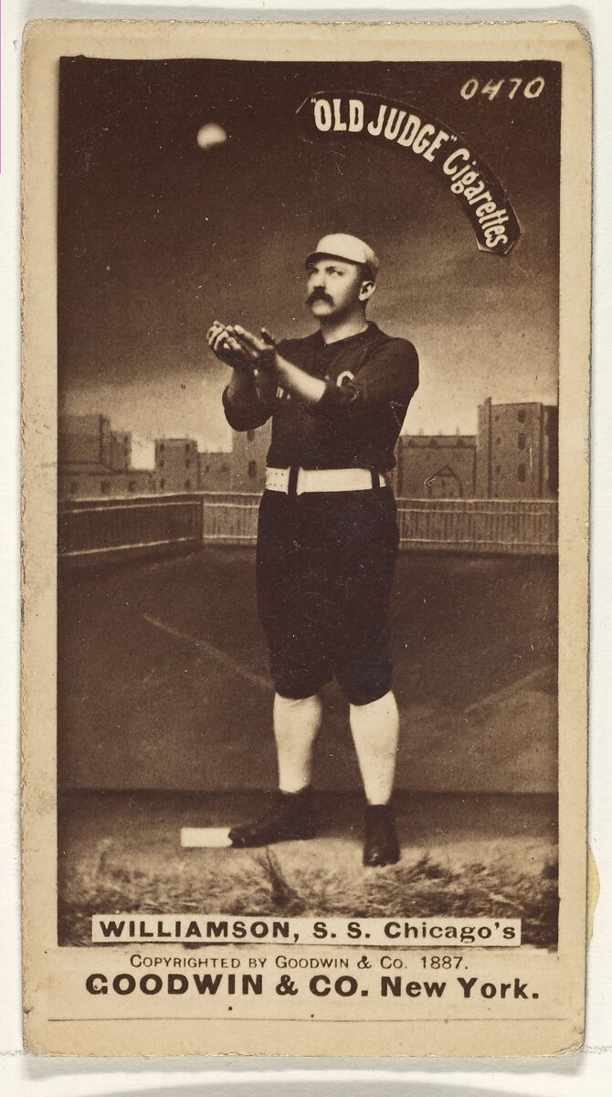 Williamson, Shortstop, Chicago, from the Old Judge series (N172) for Old Judge Cigarettes, Issued by Goodwin &amp; Company, Albumen photograph 