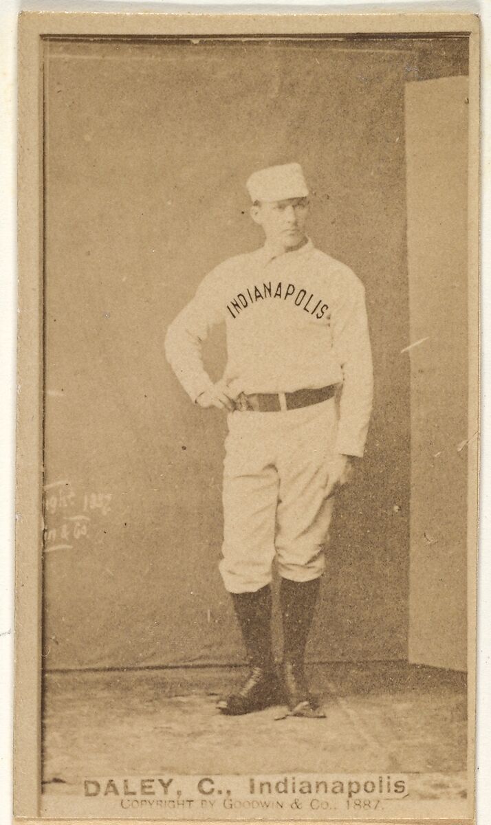 Daley, Catcher, Indianapolis, from the Old Judge series (N172) for Old Judge Cigarettes, Issued by Goodwin &amp; Company, Albumen photograph 