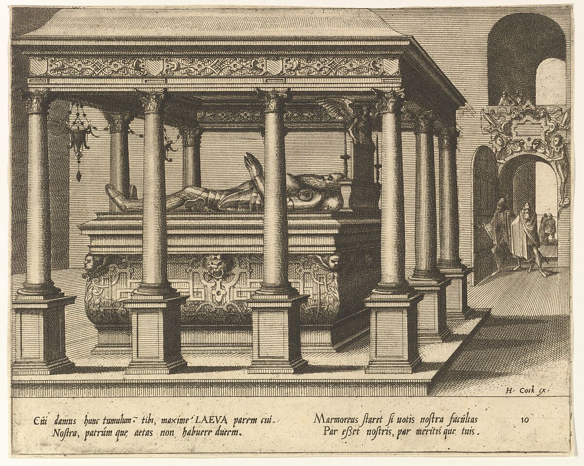 Cœnotaphiorum (10), Hans Vredeman de Vries (Netherlandish, Leeuwarden 1527–1606 (?)  Antwerp (?)), Etching; first state of four 