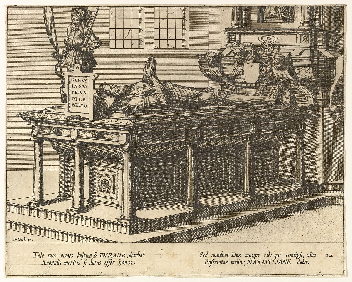 Cœnotaphiorum (12), Hans Vredeman de Vries (Netherlandish, Leeuwarden 1527–1606 (?)  Antwerp (?)), Etching; first state of four 