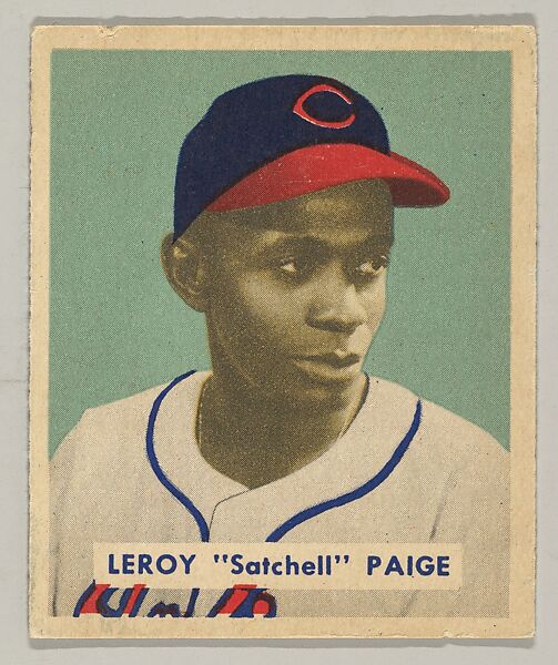 Leroy "Satchell" Paige, Pitcher, Cleveland Indians, from a series of 240 (no. 224), Issued by Bowman Gum Company, Commercial color lithograph 