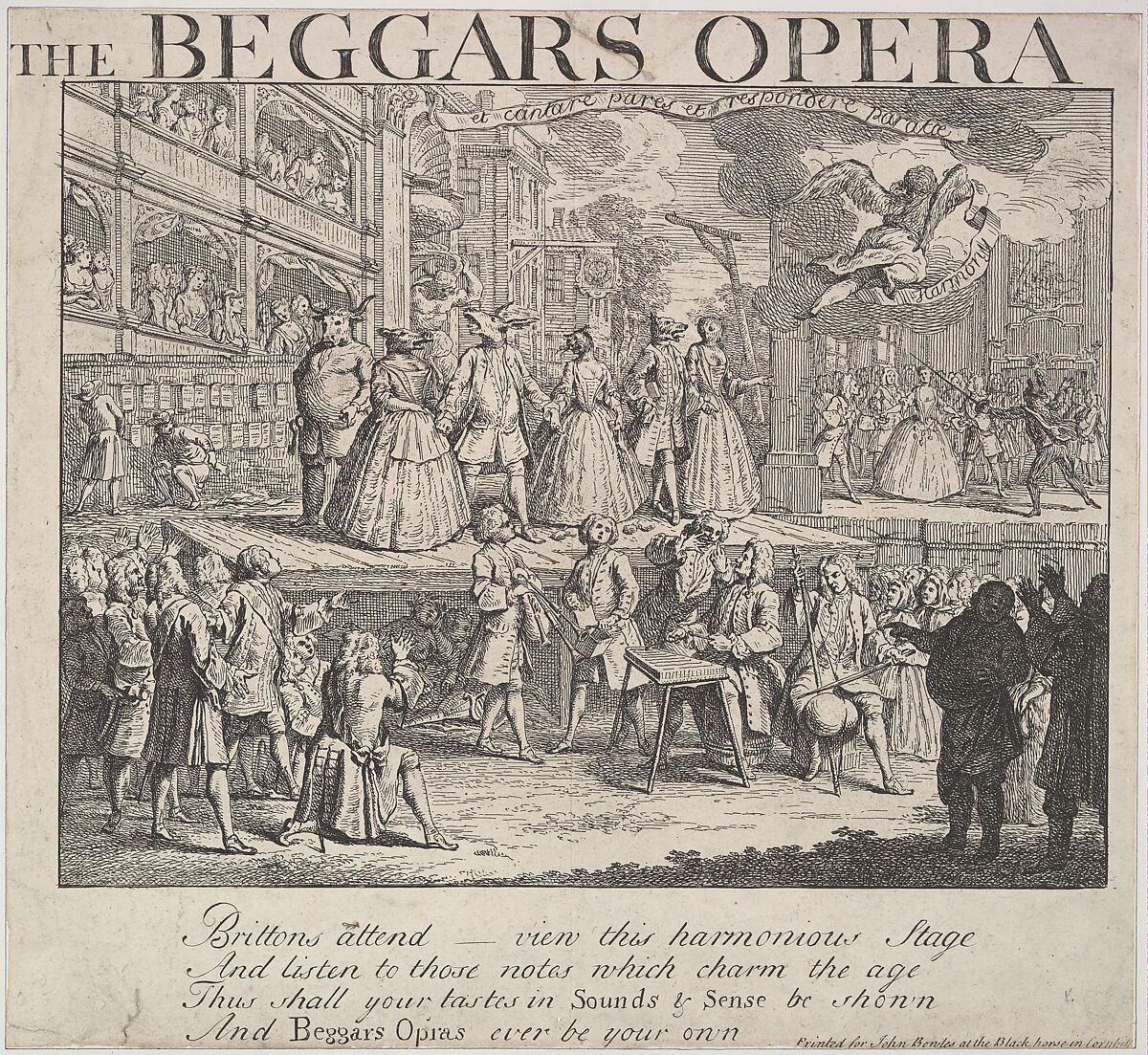 The Beggars Opera, Anonymous, British, 18th century, Etching; sixth state of six 