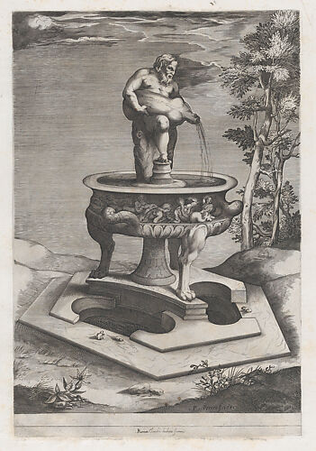 A Fountain and Basin, from 