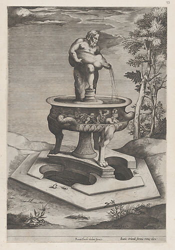 A Fountain and Basin, from 