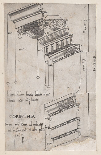 Entablature from the Forum of Trajan, Rome, from 