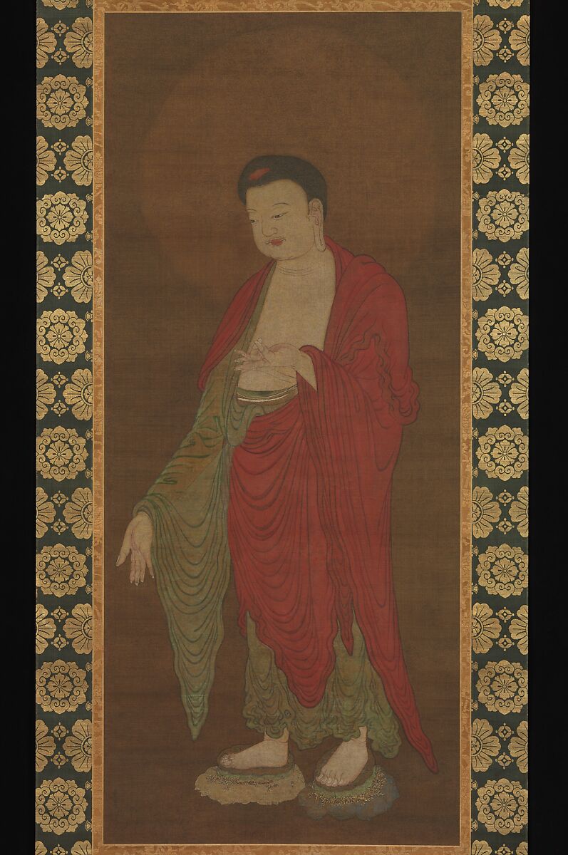 Buddha Amitabha Descending from his Pure Land, Unidentified artist , active 13th century, Hanging scroll; ink and color on silk, China